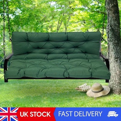 Luxuriöses wasserdichtes Outdoor Lounge Bank Kissen mit Rückenlehne - Dunkelgrün