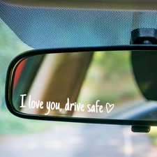 6x Aufkleber I Love You Drive Safe, Auto Aufkleber Spiegel Außen Ich Liebe Dich