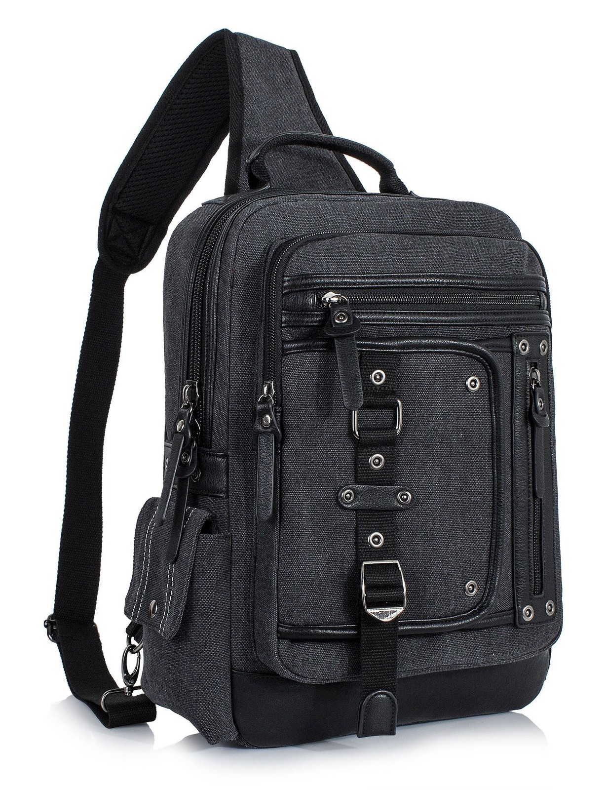 Leaper Retro Messenger Bag Men Sling Bag Outdoor Cross Body 