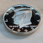 1992-S Mirror-like 90% Silver Dcam Proof Kennedy Half Dollar - Free Shipping!