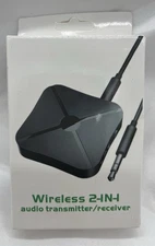 2in1 Bluetooth Transmitter Receiver Wireless Adapter TV Home Stereo A2DP Audio