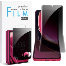 For Motorola Razr 2024/2025 Privacy Matte Screen Protector  Camera Lens Protect