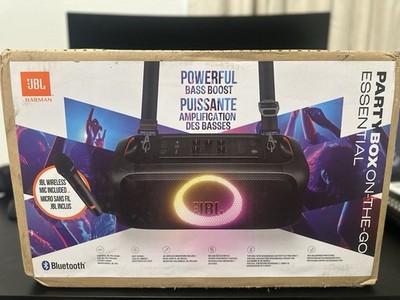 JBL PartyBox On-The-Go Essential Portable Bluetooth Party Speaker