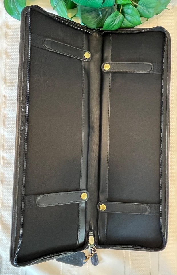 A genuine vintage Coach leather tie case — a sleek, forgotten gentleman's travel accessory that's both functional and quietly luxurious.