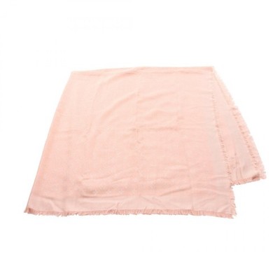 LOUIS VUITTON Monogram Naturel Schal Stola M74441 Seide Wolle Rosa Gebraucht ...