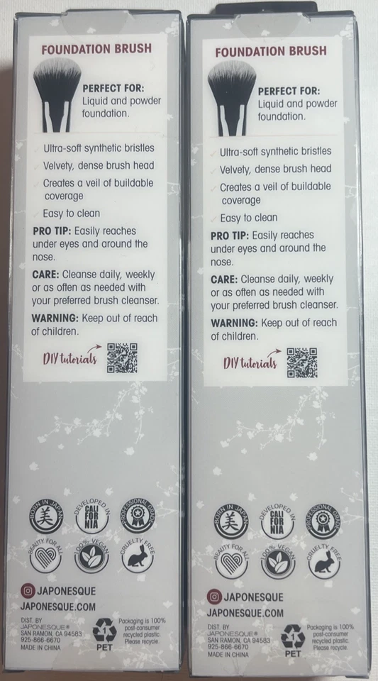 (2ct) Japonesque Blending Foundation Brush BP-980, New/Sealed - Image 2 of 2