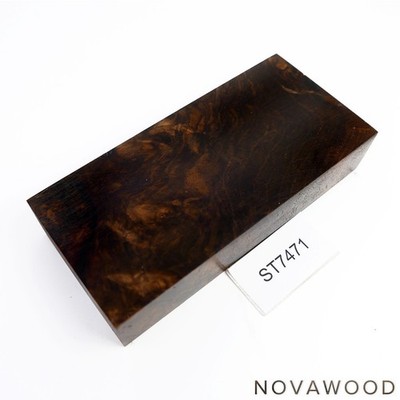 WALNUSS WURZEL MASER BLOCK STABILISIERT HOLZ HANDLE WALNUT BURL ST7471