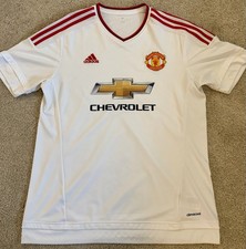 Manchester United 2017-2018 Adidas Climacool Soccer Jersey White - Size Large/L