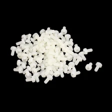 M3 x 6mm Nylon Crosshead Phillips Round Head Machine Screws Bolts Beige 100pcs