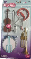 My Life As 9 Piece Music Play Set American Girl Toy - Brand New 18  Dolls