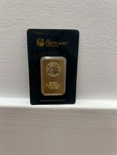 The Perth Mint Australia Gold Bar 99.99 Fine, 1 oz 4900.00 per troy oz