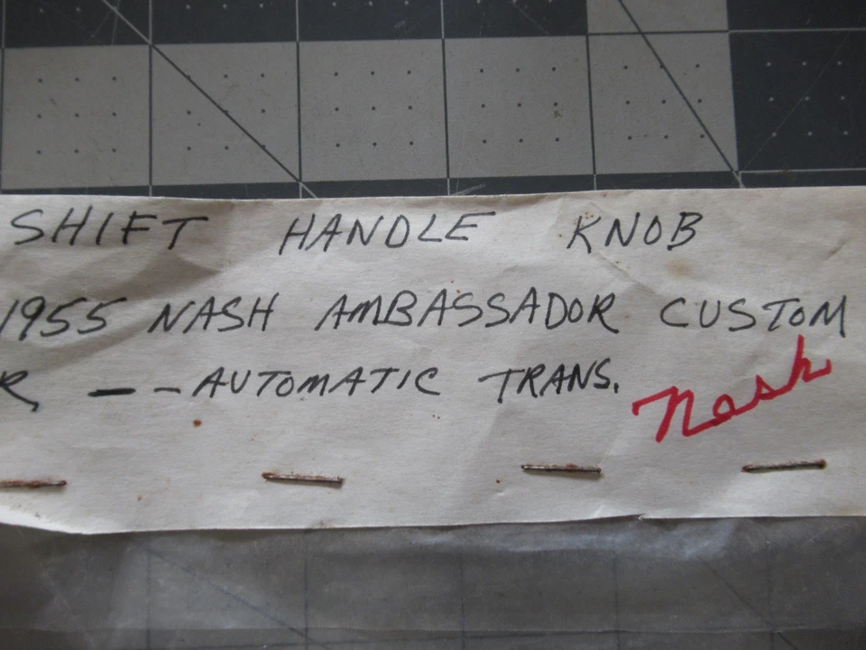 Perilla de cambio vintage de 1955 Nash Ambassador personalizada 4 puertas transmisión automática Foto 2 de 4