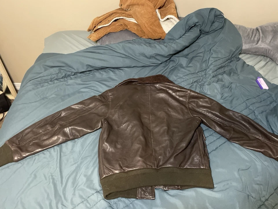 Lucky Brand Lamb Skin Leather Jacket Size Medium - Image 2 of 3