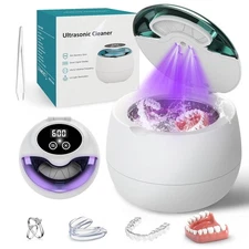Denture Ultrasonic Retainer Cleaner Machine - 45kHz Retainer Cleaner Machine wit