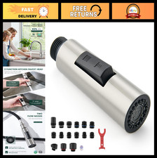 Universal Metal Kitchen Faucet Head Replacement - 15 Adapters Included, Easy Ins
