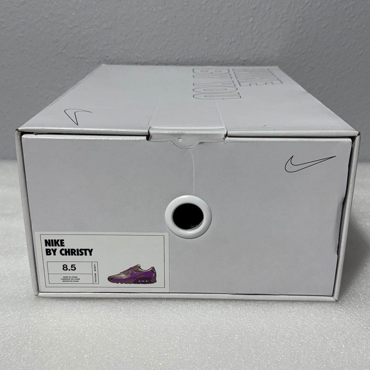 Mens Size 8.5 Nike Air Max 90 NBY Color Shift Metallic Green