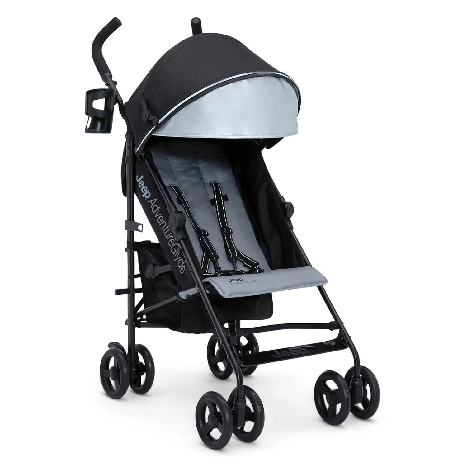 Lightweight Portable Travel Stroller w/Storage Basket & Cup Holder Up to 50 lbs