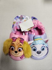 Paw Patrol Girls Slippers Pink Purple Skye Liberty Dogs Size 9/10