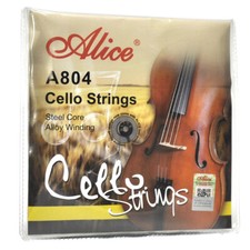 Alice A804 Cello Strings 4-string Set A-1 D-2 G-3 C-4 Steel Core Alloy Winding