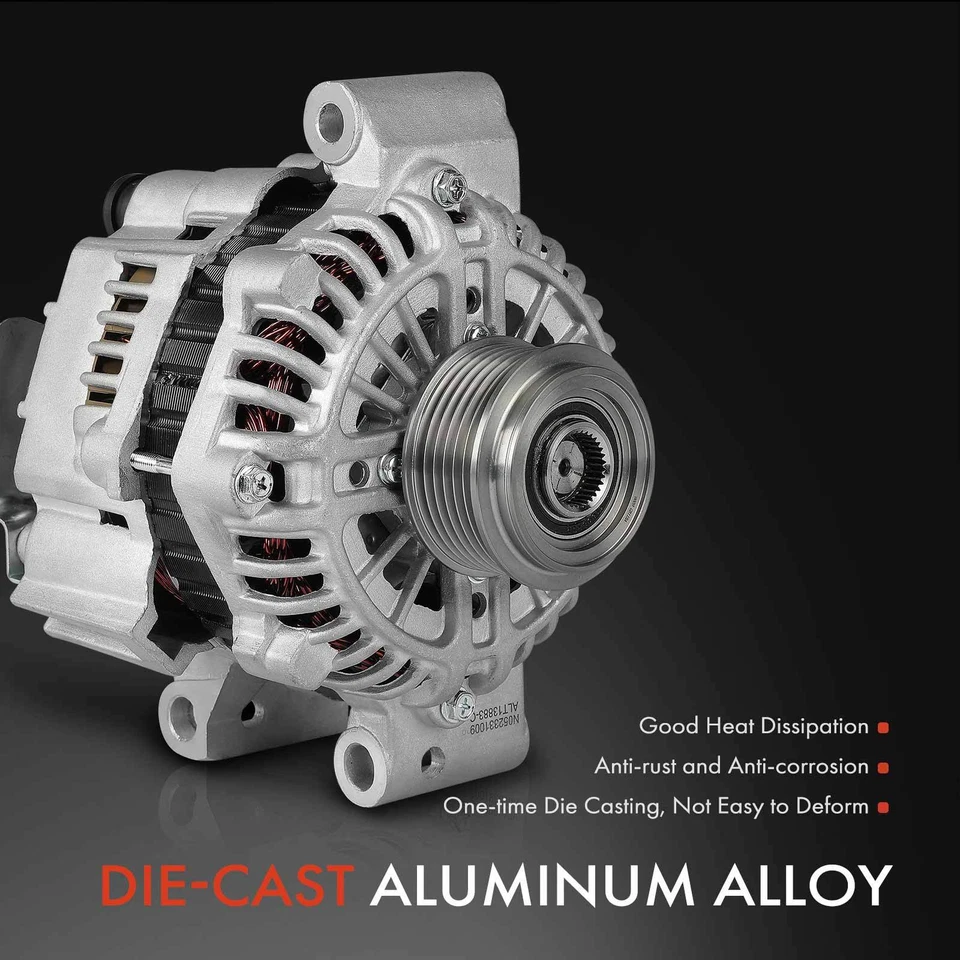 Alternador para Mazda MPV 00-01 V6 2.5L100Amp / 12Voltios CW Polea Embrague 6 Ranuras Foto 4 de 4