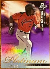 2018 Bowman Platinum Platinum Presence Purple /250 Heliot Ramos #PP-6 Giants