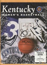 1996 Tennessee Volunteers Kentucky Prog Pat Summitt Chamique Holdsclaw P105