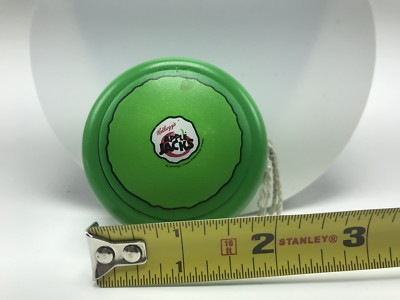 Vintage Apple Jack yoyo Kellogg's Lime green We Eat What We Like