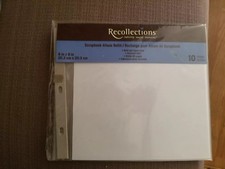 Scrapbook album refills 8x8 10 sheets 