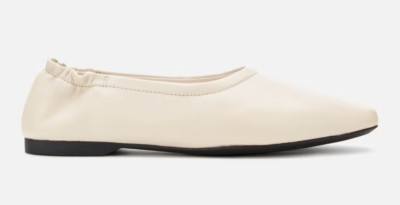 Vagabond Shoemakers Z14101 Off White Leather Maddie Ballet Flats Size EU41 US 10