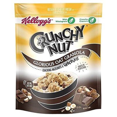Kellogg's Crunchy Nut Oat Granola Chocolate & Hazelnut 380g - Pack of 2