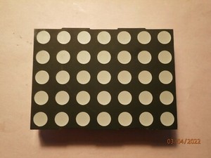 DOT MATRIX DISPLAY 4Pcs 7X5 MURG50CWB, RED, YELLOW, ORANGE, COMBINED COLOR EACH.