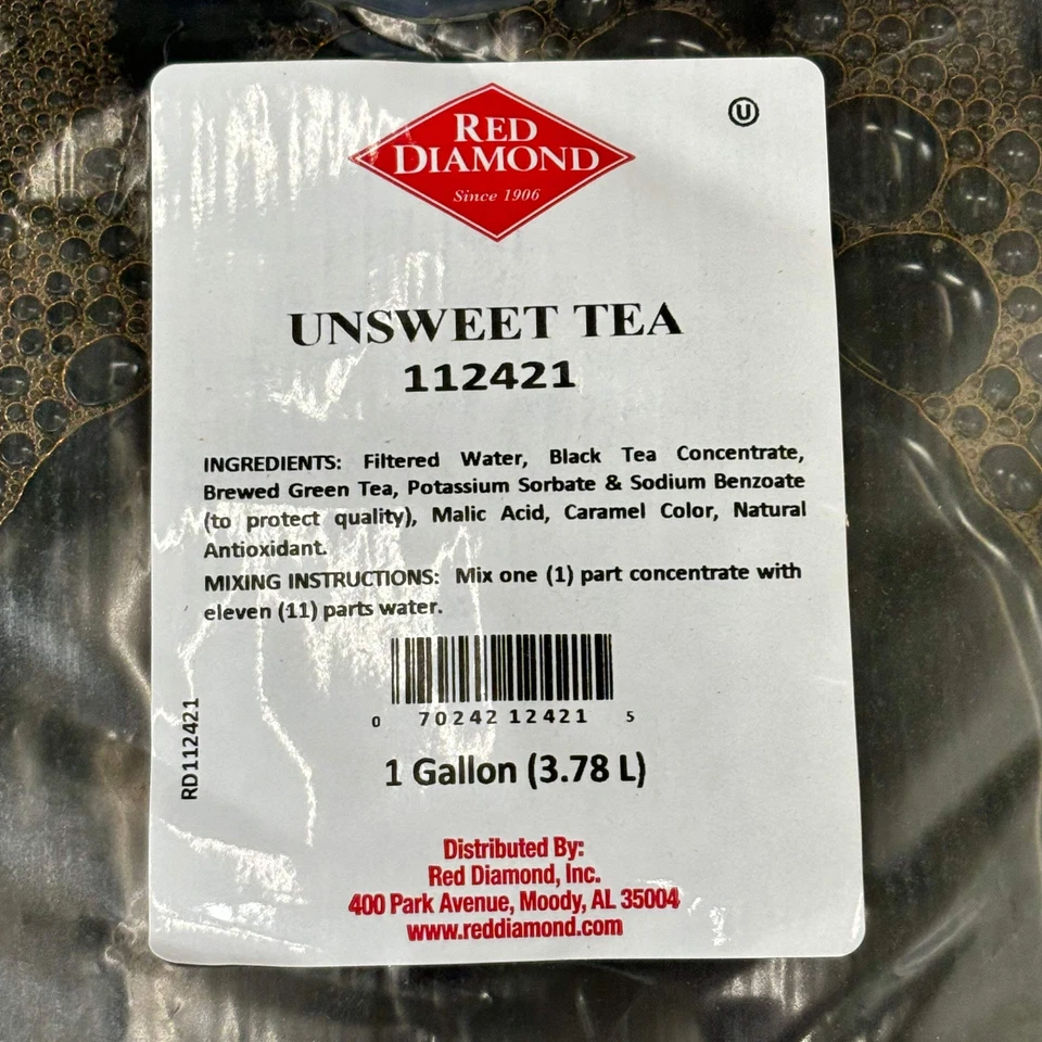 Bolsas dispensadoras de 1 galón RED DIAMOND (paquete de 3) té sin azúcar BB (26/9) Foto 3 de 4