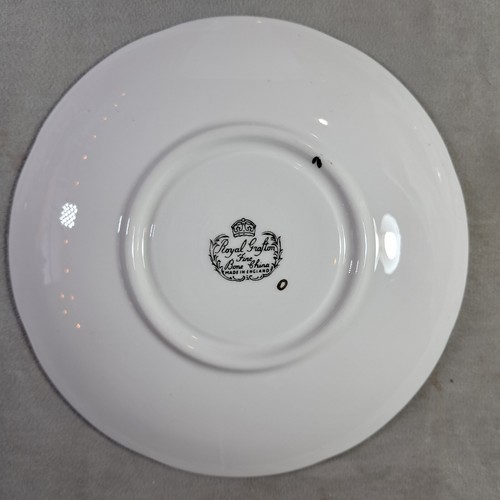 Vintage Royal Grafton Bone China Trio in Schwarz, Gold & Floral, 9259 - Bild 6 von 12