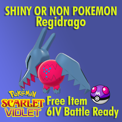 REGIDRAGO Pokémon Scarlet & Violet – Shiny/Normal, 6IV Battle Ready VGC 23