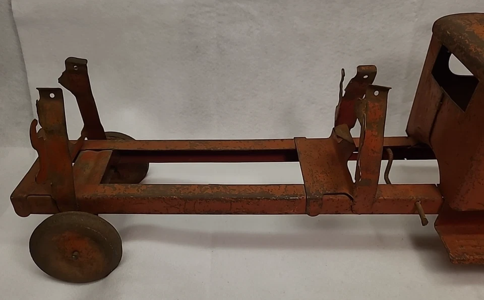 Camión de bomberos Turner Toys vintage de los años 1920-30 gancho y escalera de acero prensado - 3 escaleras Foto 4 de 4