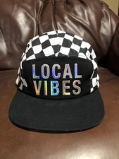 NEW WITH TAGS Local Vibes CHECKERED Adjustable Hat Cap CHILDRENS KIDS