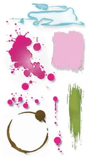 Sizzix Splats Clear Stamp set #664845 Retail $11.99 by Pete Hughes