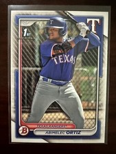 2024 Bowman Base Prospect #BP-16 Abimelec Ortiz  - Texas Rangers