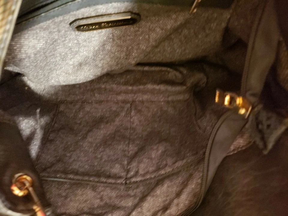 URBAN EXPRESSIONS Extra Grande Vegano/PU Mujer Azul Marino Bolso de Mano Cartera 16" x 13" Foto 4 de 4