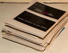Box Lot Of 49 Vintage Original Polaroid Photographic Products  Camera Manuals