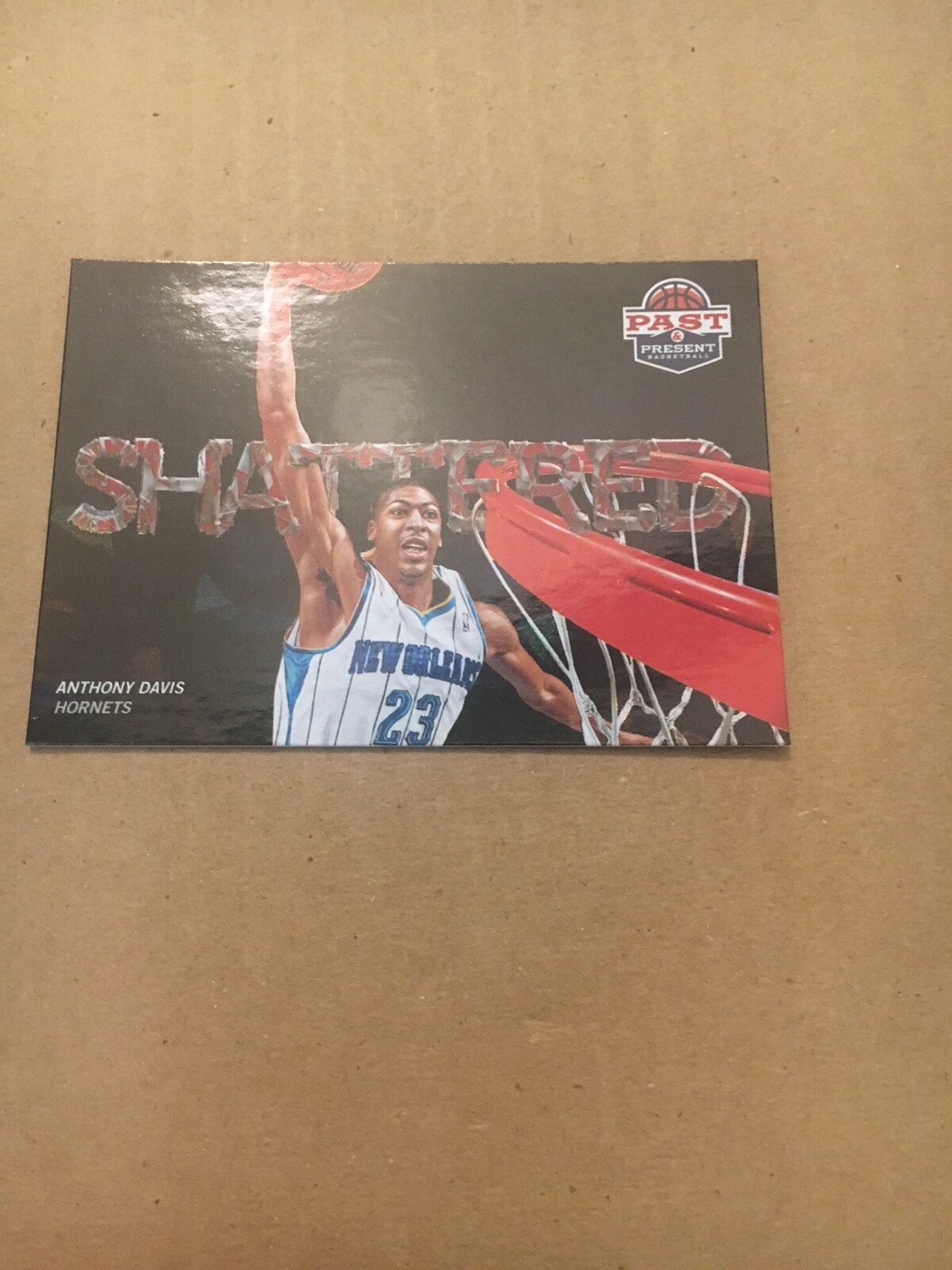 2012-13 Panini Past and Present Shattered Black Ice Anthony Davis RC