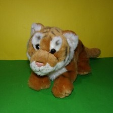 FAO Schwarz Button Tush Bengal Tiger Cub Plush Stuffed Animal Cat 12"