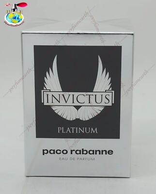 Invictus Platinum By Paco Rabanne 1.7/1.6 oz/50 ml. Edp Spray For Men New In Box