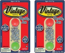 , Vintage Metal Jacks Game Set Retro Toys (2 Packs) Mini Jax Game With Two 