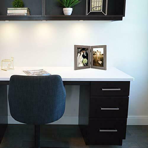 5x7 Double Picture Frame Vertical Hinged 2 Opening Folding Family Frames Collage - Picture 7 of 7