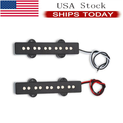 Noiseless Electric Bass Pickups Bridge Neck Pickup for Jazz 5 String JB Bass USA