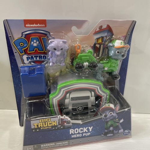 Paw Patrol Big Truck Pups Rocky Action Figure Hero Pups Clip On Drone Toy NEW - 第 1/8 張圖片