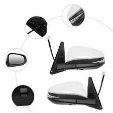 Fit Toyota 4Runner 2014-2021 Left & Right Set of Side View Heated Power Mirrors