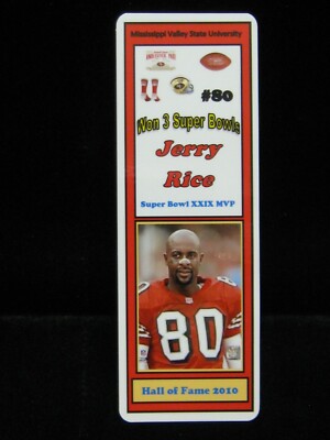 2020 Jerry Rice 49ers Inducted Into the Hall of Fame In 2010 Bookmark  (P)