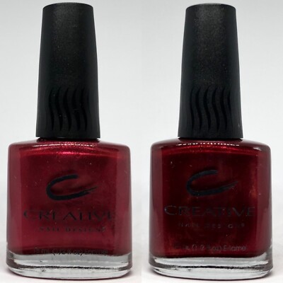 CND ORIGINAL Creative Nail Design Nail Polish Burgundy Foil + Dark Secret